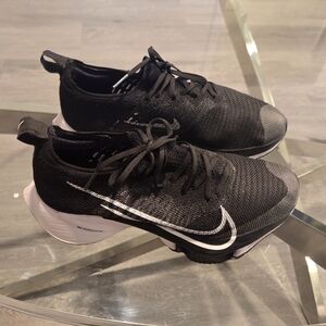 Nike Air Zonom Black Sneakers with White Swoosh